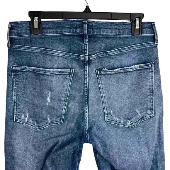 AGOLDE Sophie Hi Rise Distressed Skinny Crop Jeans - Picture 7 of 10